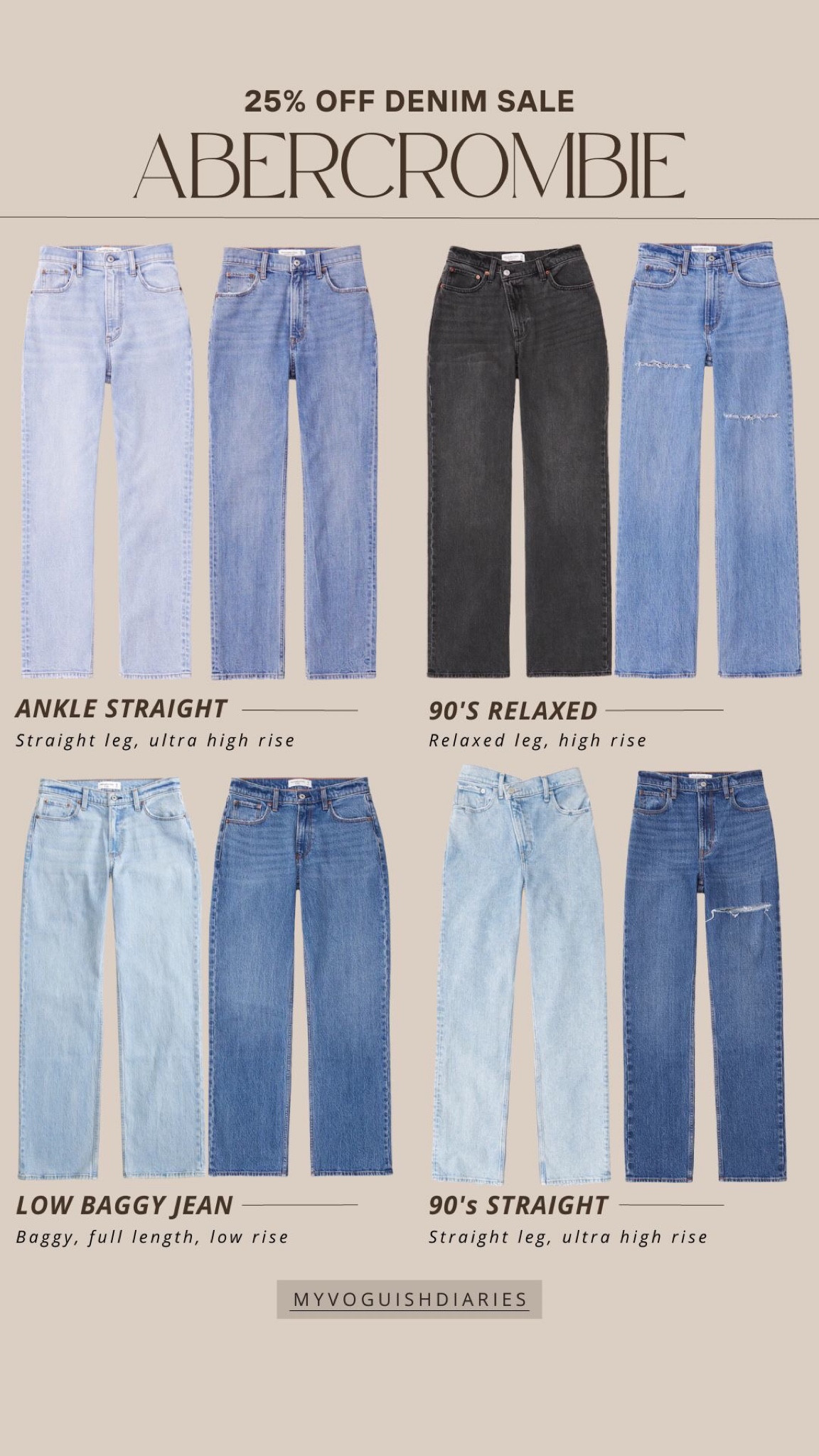 Abercrombie semi-annual denim sale! 25% off all jeans (denim skirts included!) ✨

Abercrombie sale, Abercrombie denim sale, Abercrombie jeans, Abercrombie jeans sale, Abercrombie jeans, Abercrombie Jean sale, Abercrombie staple jeans, Abercrombie staple denim, staple jeans, baggy jeans, high-rise jeans, low rise jeans, 90s straight jeans, relaxed jeans, 90s straight leg jeans

#LTKunder100 #LTKSeasonal #LTKsalealert