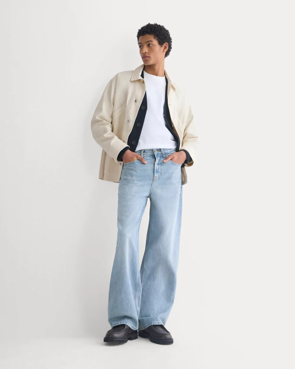 Everlane Baggy Jean In Light Indigo, Size 29x30 | Everlane