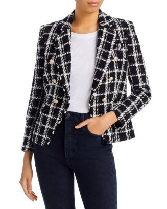 Eliza Plaid Tweed Blazer | Bloomingdale's (US)