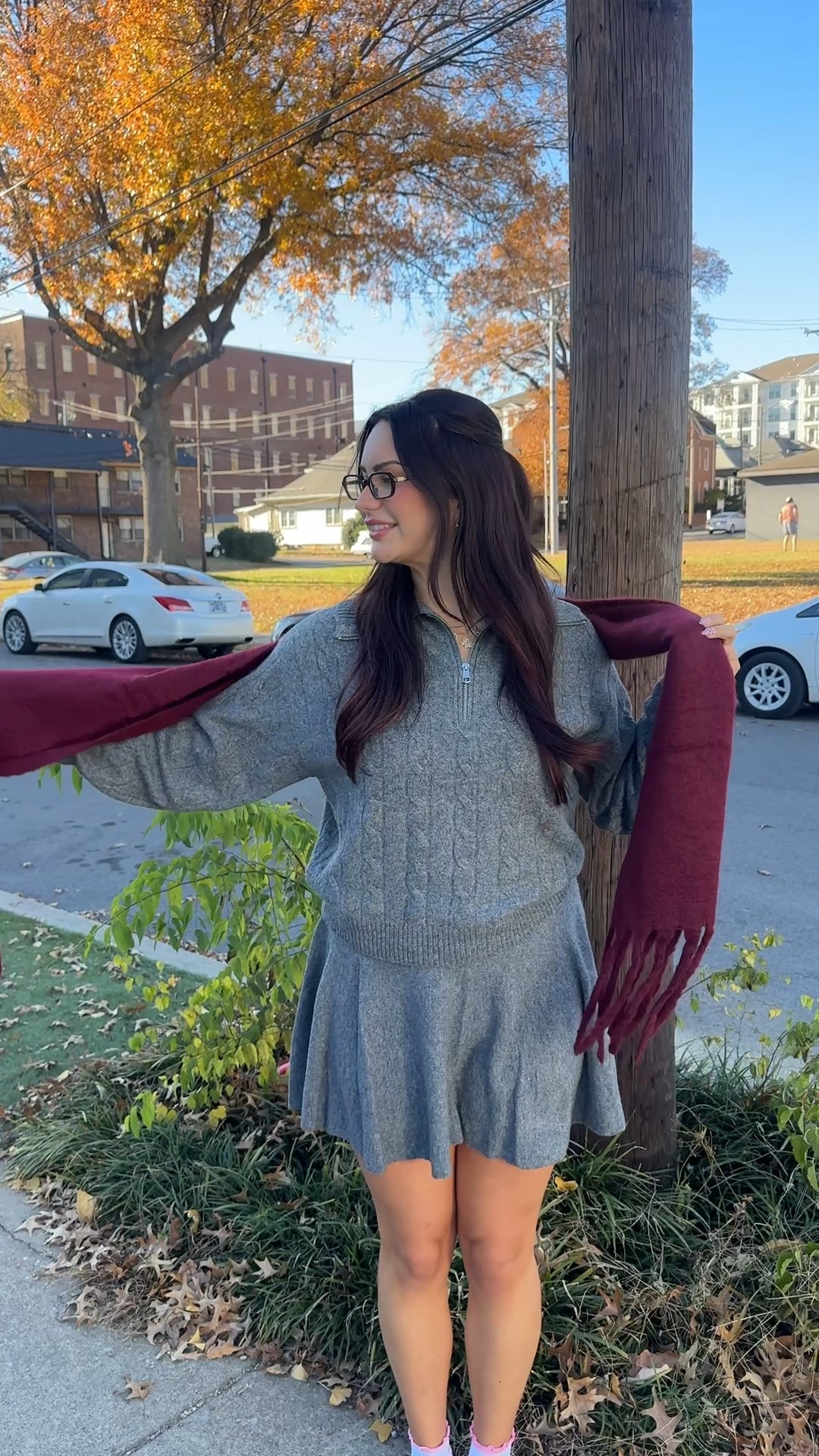 Never met a matching set I didn’t like! I love the detailing on this quarter zip gray sweater, you can really dress this up or down with a pair of jeans or some really cute sweats. Fun fact, the skirt is also a skort which I love 💕 tall girl approved! I’m 5’11

#LTKCyberWeek #LTKTall #LTKHoliday