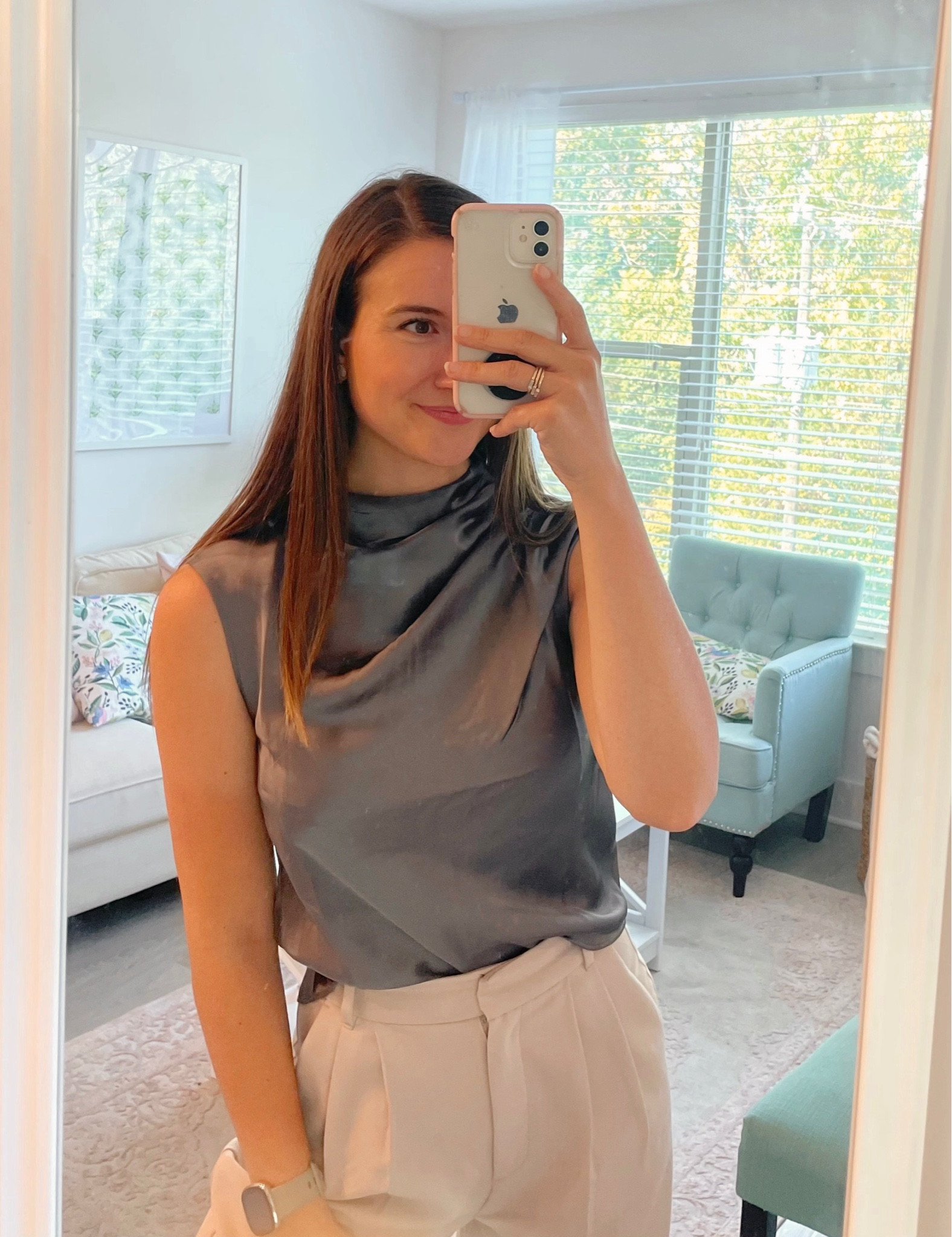 $27 workwear blouse 🖤 H&M, wearing a size XS! Runs TTS!! Paired with my Abercrombie Curve Love Tailored Pant, wearing size 25L (runs TTS, I’m 5’9”), and black H&M pointed toe pumps + black blazer. Great corporate workwear, business casual attire!!

#LTKfindsunder50 #LTKworkwear #LTKstyletip