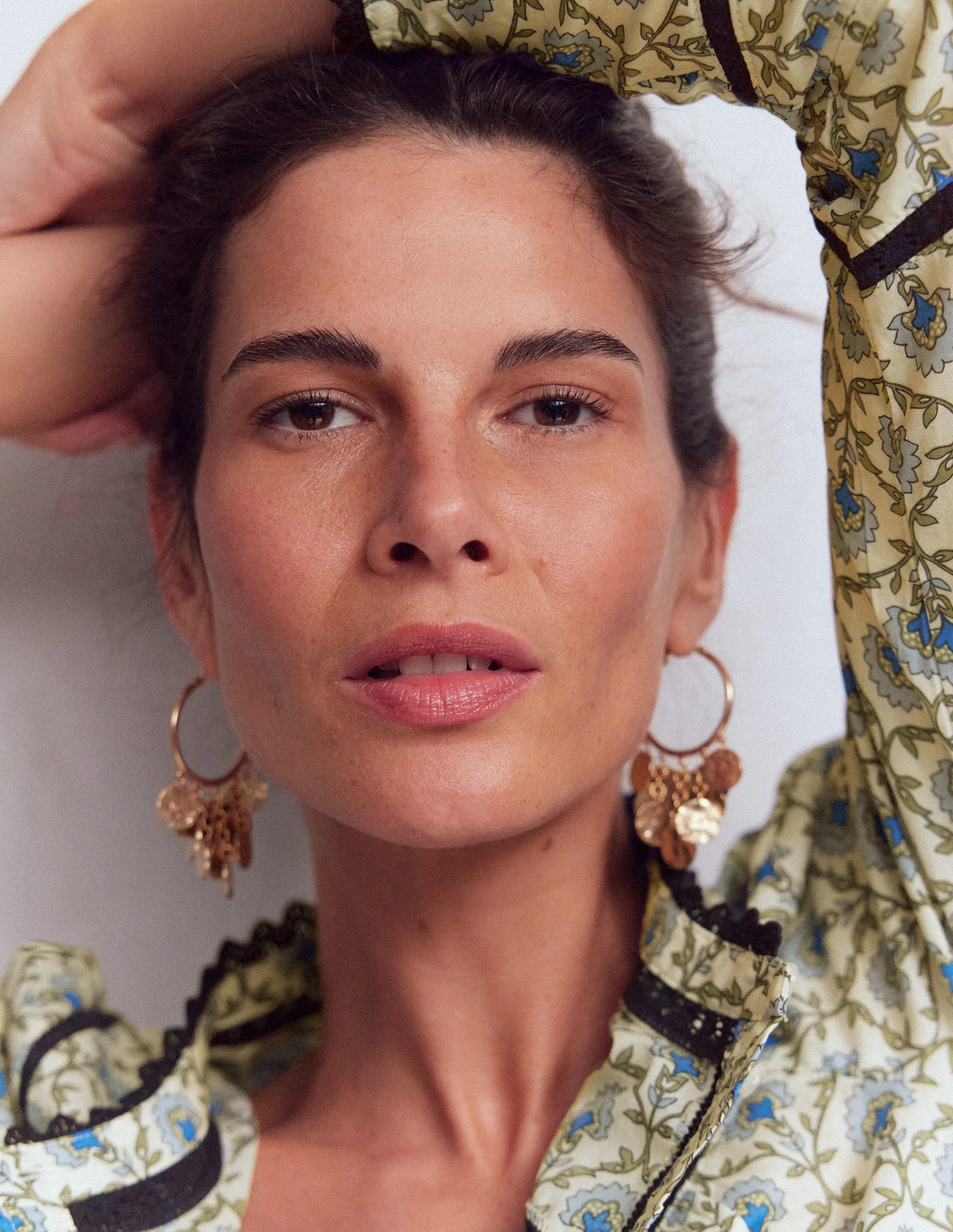 Hammered Gold Teardrop Hoops-Gold Colour | Boden (US)