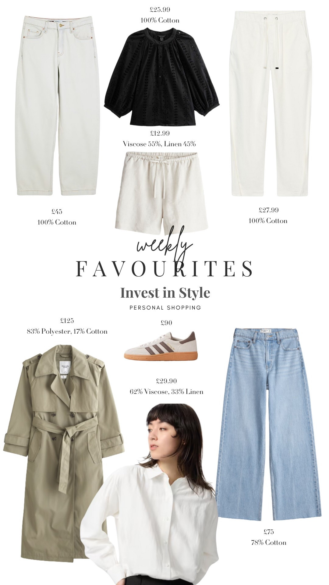 Top Picks that you have been loving this week!

Weekly Favourites, Jeans, Holiday Inspiration, Spring Knitwear, Cotton Blouse, Trench Coat, Adidas Trainers, Shirt, Cream Jeans, Drawstring Trousers, Linen Shorts

#LTKspring #LTKuk #LTKsummer
