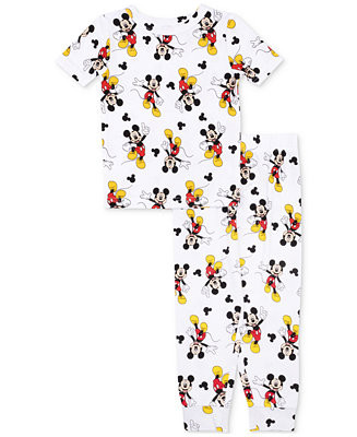 Mickey Mouse Toddler Boys Short-Sleeve Top & Jogger Pant Pajamas, 2 Piece Set - Macy's | Macy's