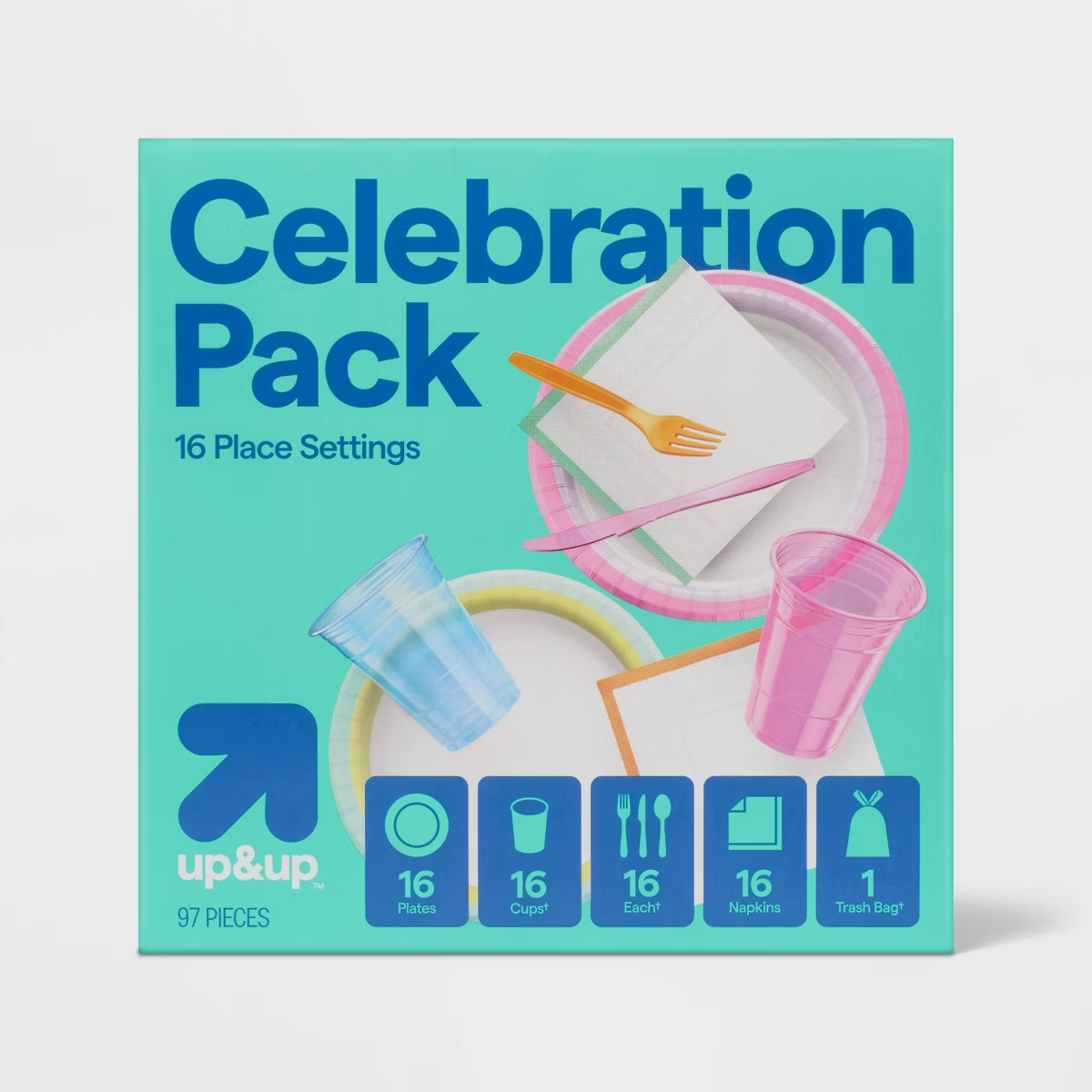 Disposable Table Top Celebration Pack - 97ct - up&up™ | Target