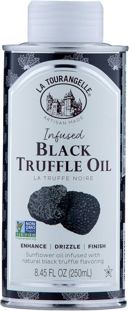 La Tourangelle, Black Truffle Oil, Complex Gourmet Earthy Flavor for Drizzling over Pasta, Popcor... | Amazon (US)