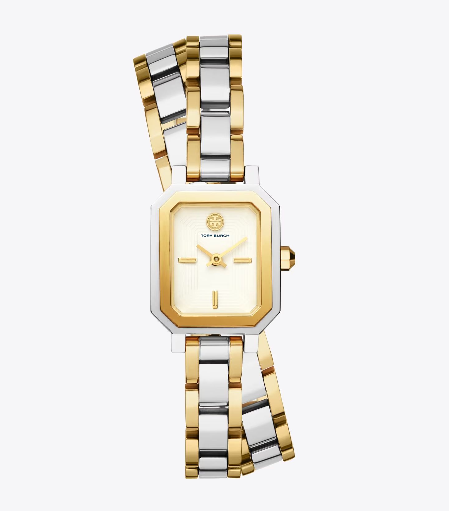 ROBINSON MINI WATCH, TWO-TONE GOLD/STAINLESS STEEL | Tory Burch (US)