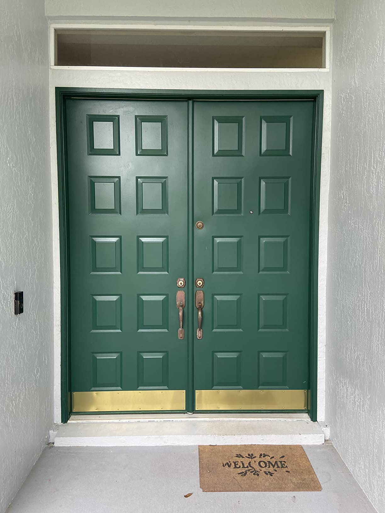 Prime-Line J 4703 6 x 34 In., Aluminum, Door Kick, Brite Brass Plated (Single Pack) | Amazon (US)