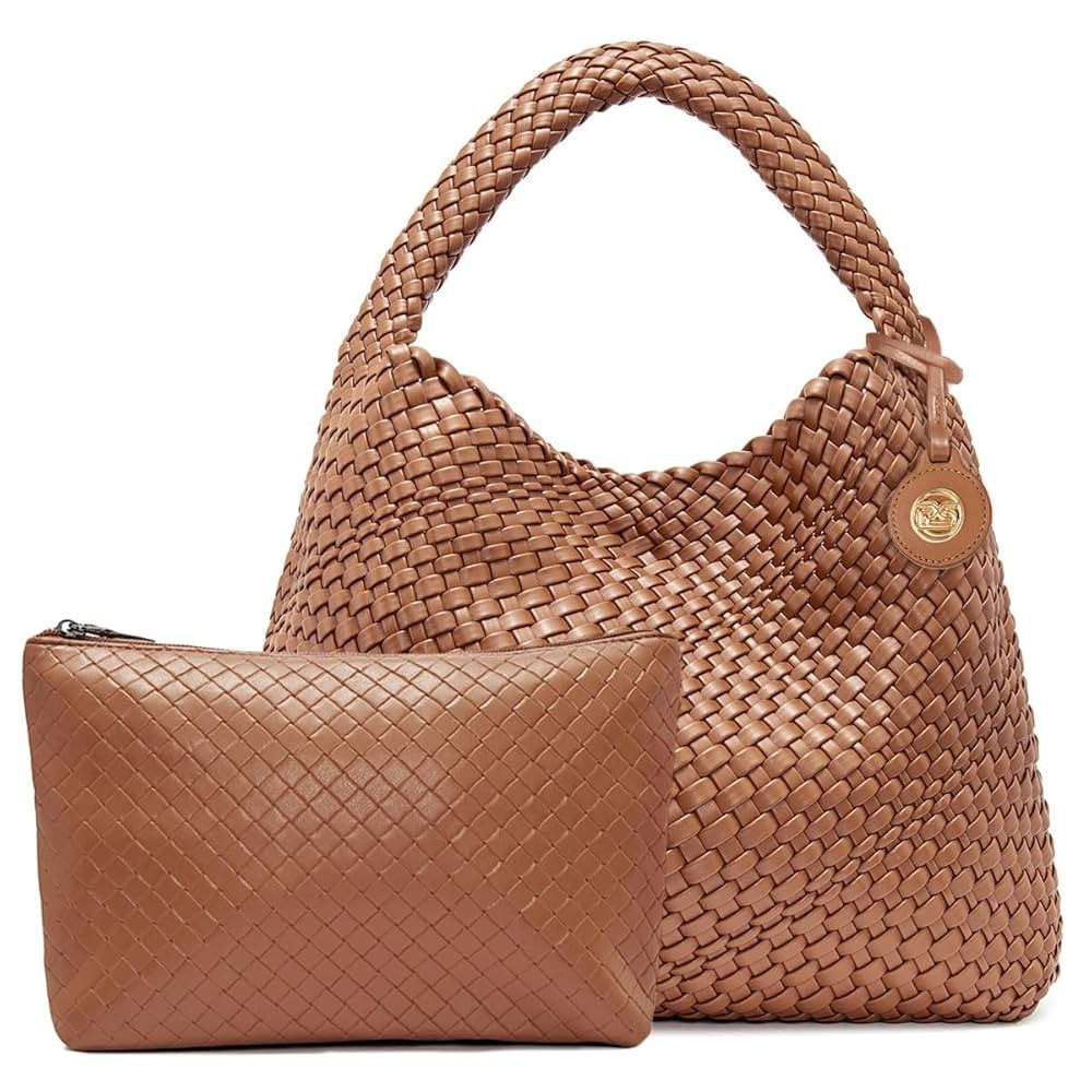 PS PETITE SIMONE Woven Tote Bag for Women Large Woven Purse Woven Leather Handbags Braided Purse ... | Amazon (US)