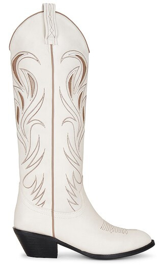 The Coop Boot in White & Taupe | Revolve Clothing (Global)