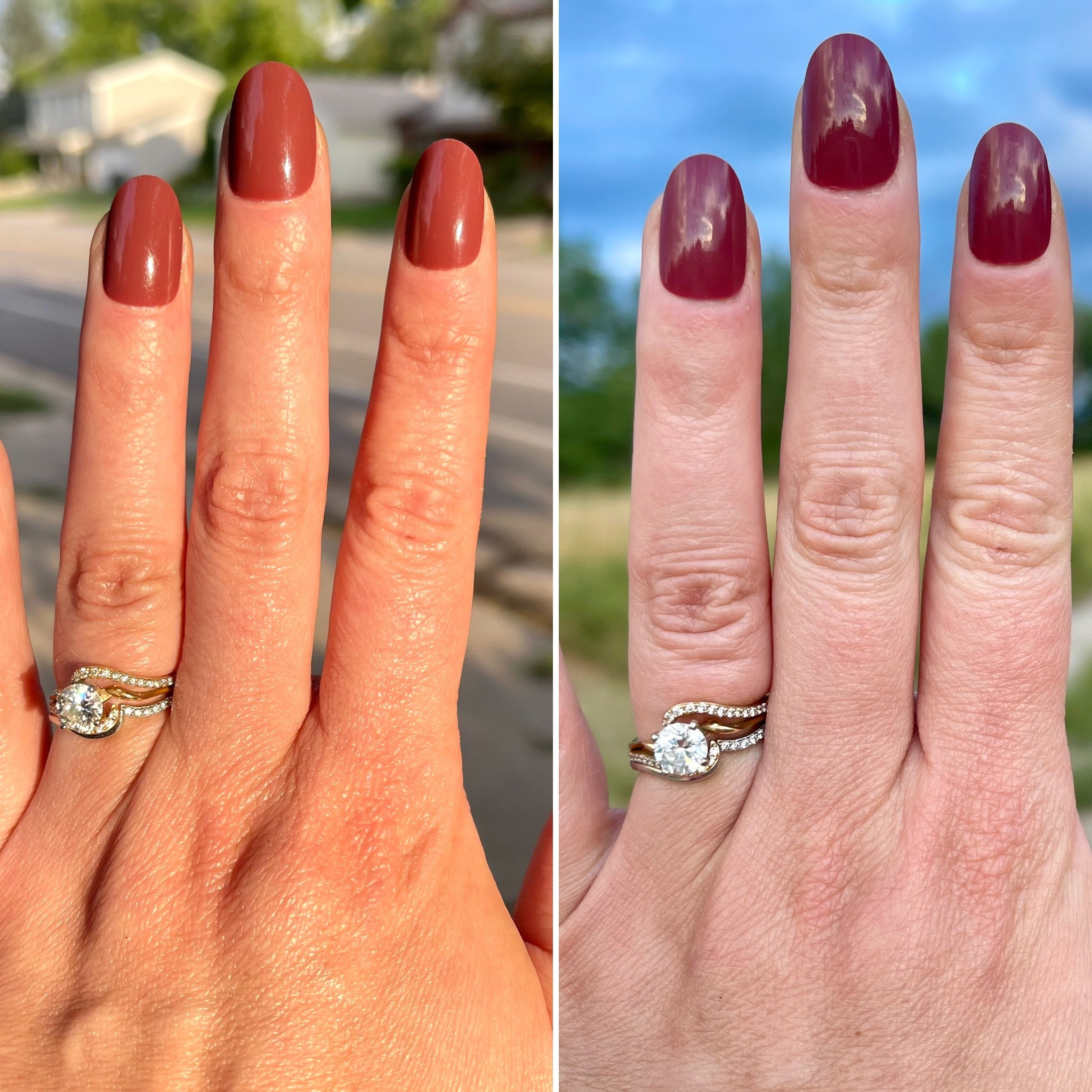 Fall nails, medium length, glue-on by Sally Hansen. 

#LTKover40 #LTKstyletip #LTKSeasonal