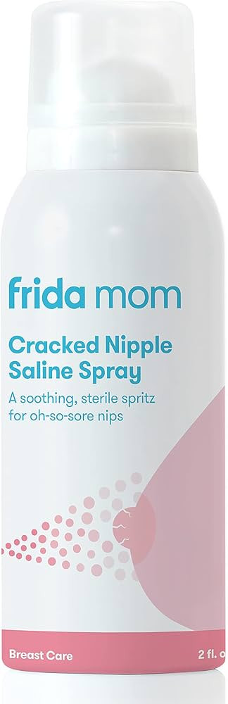 Frida Mom Cracked Nipple Soothing Spray | All-Natural Saline Spray to Heal Sore, Cracked Breastfe... | Amazon (US)