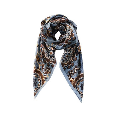 Anna-Kaci Women's Paisley Print Silky Scarf with Lightweight Soft Fabric Versatile Square Neck Accessory-35.5*35.5in, Blue | Target