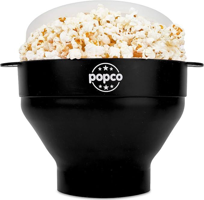 The Original Popco Silicone Microwave Popcorn Popper with Handles, Silicone Popcorn Maker, Collap... | Amazon (US)