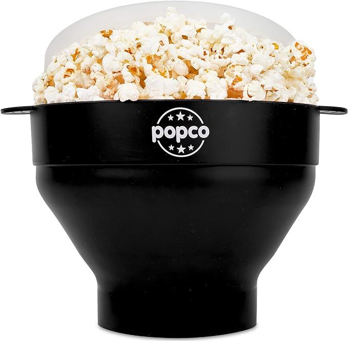 POPCO Silicone Microwave Popcorn Popper with Handles, Silicone Popcorn Maker, Collapsible Bowl Bp... | Amazon (US)