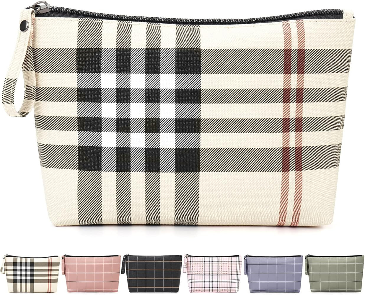 MAANGE Small Makeup Bag for Purse Cosmetic Bags for Women Pu Leather Makeup Pouch Travel Makeup B... | Amazon (US)