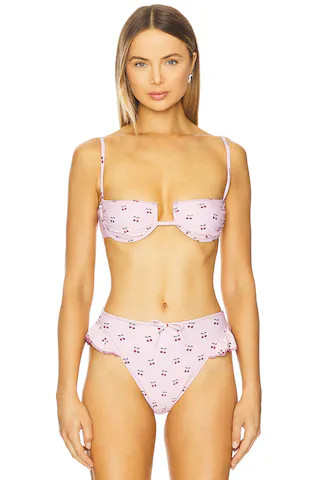 Montce Simonette Bikini Top in Cherries from Revolve.com | Revolve Clothing (Global)