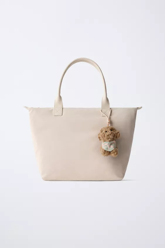 SAC SHOPPER NYLON CHARM CHIEN | Zara FR