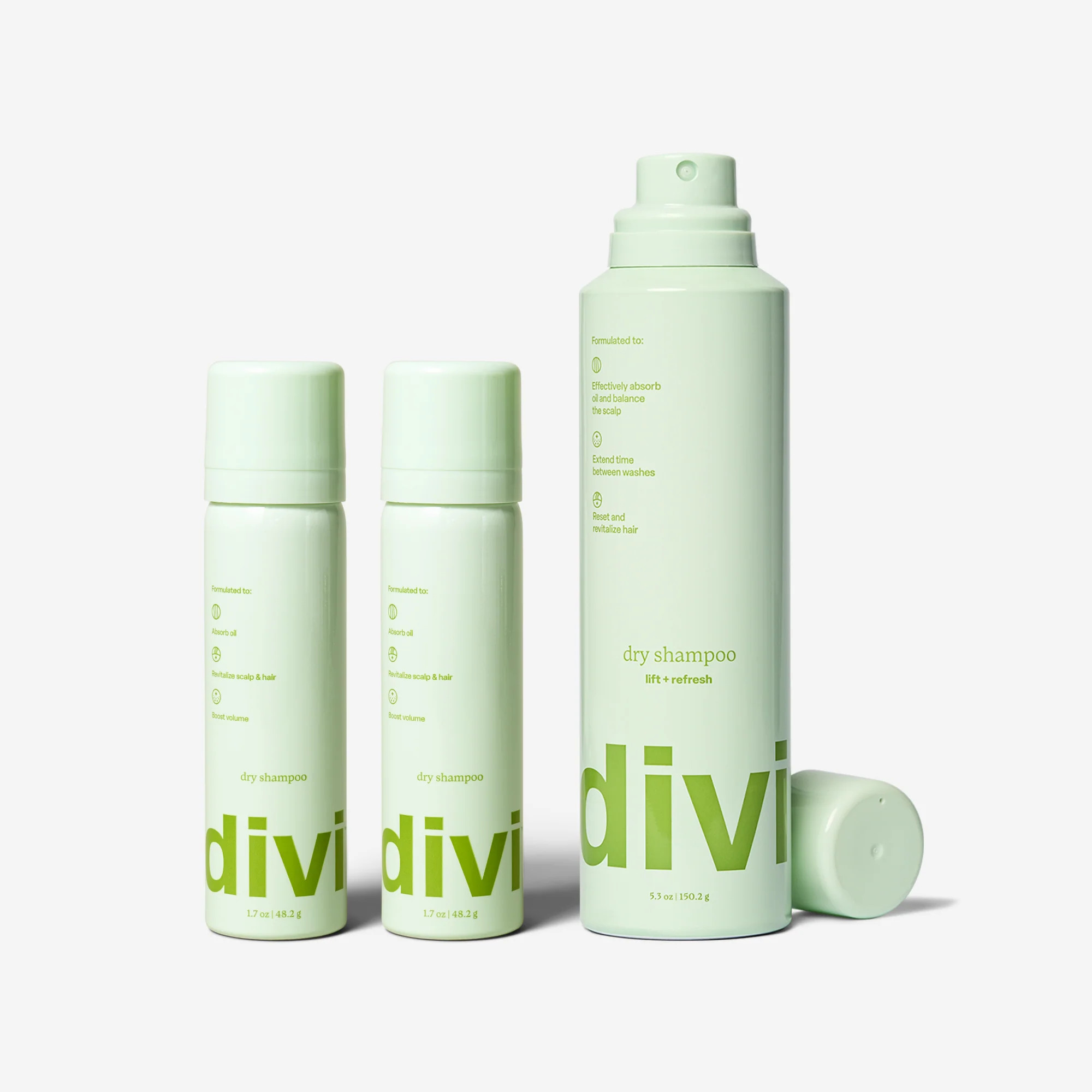 Divi's Home & Away Dry Shampoo Bundle | Made For Reviving Hair Between Washes | Divi Official