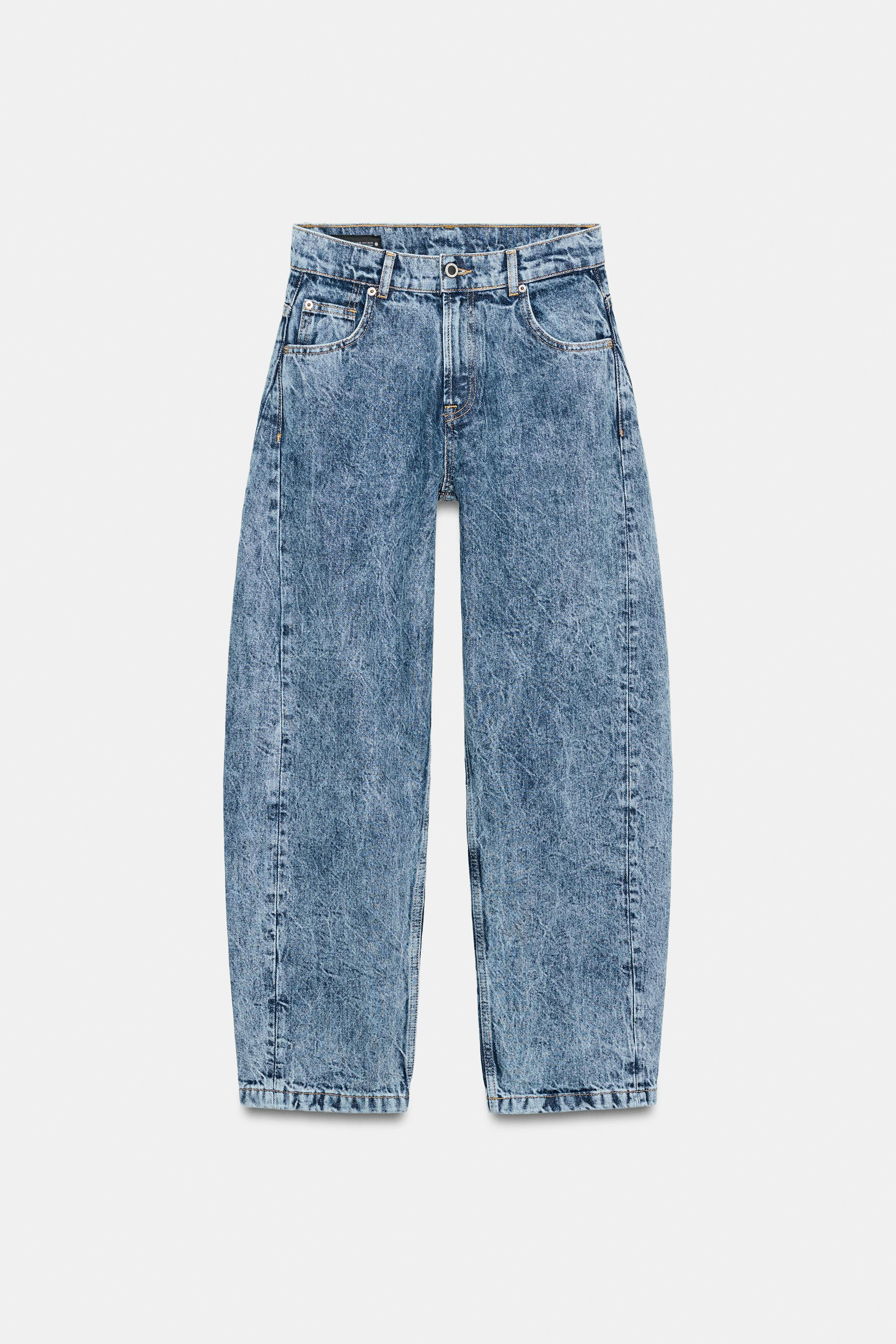 ZW COLLECTION BALLOON HIGH-WAIST JEANS | Zara US