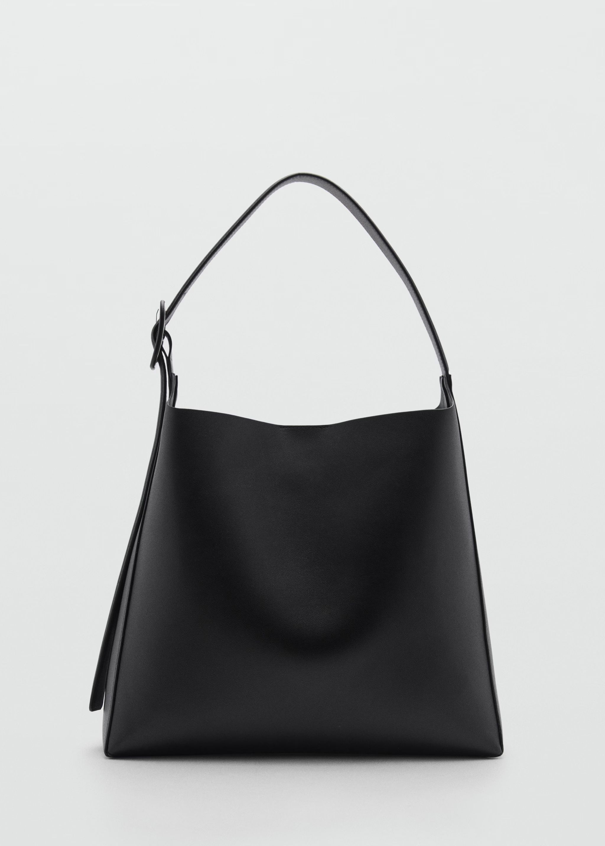 Shopper bag with buckle - Woman | MANGO USA | MANGO (US)