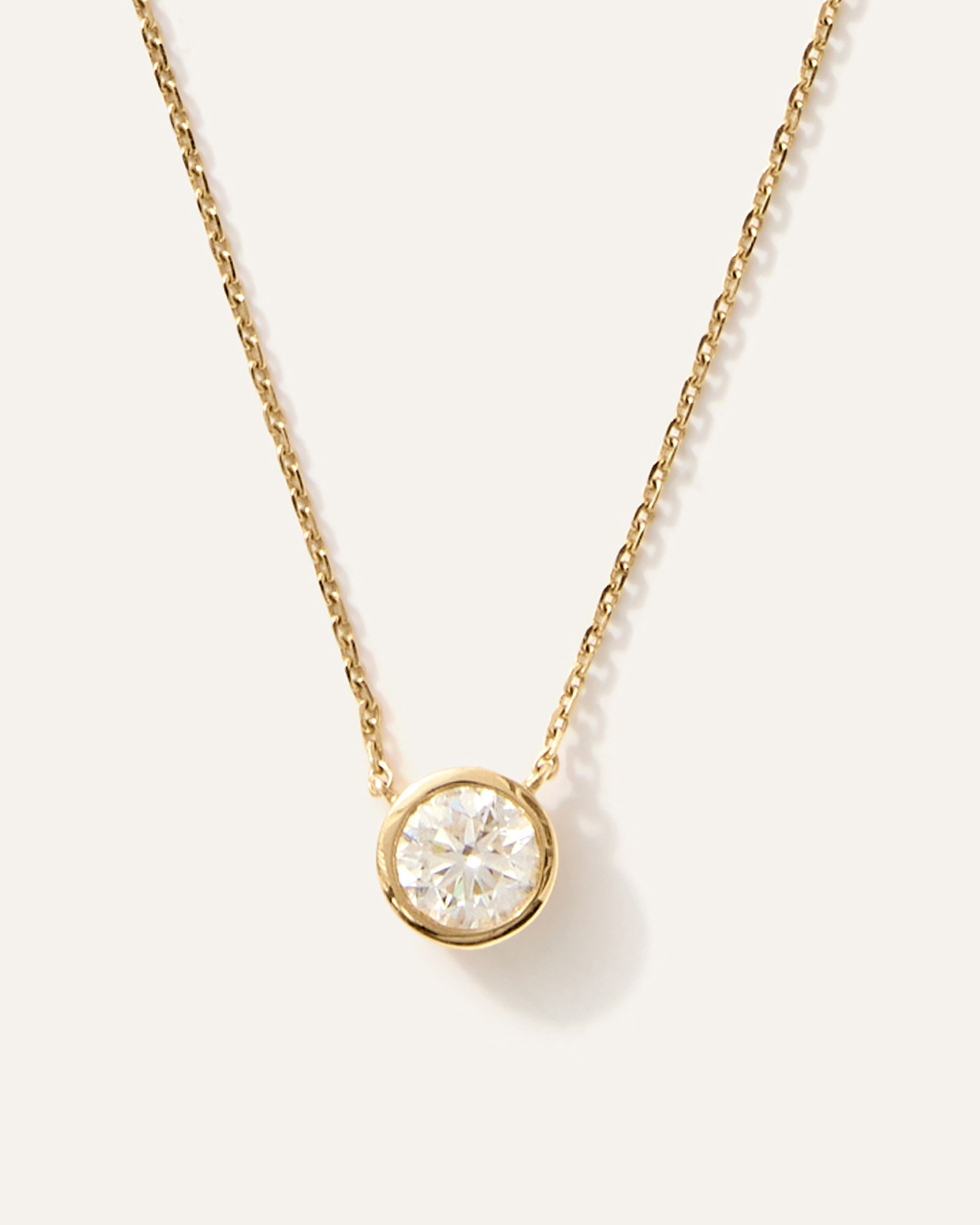 Quince | Women's 14K Gold Lab Grown Diamond Bezel Necklace in Yellow Gold | Quince