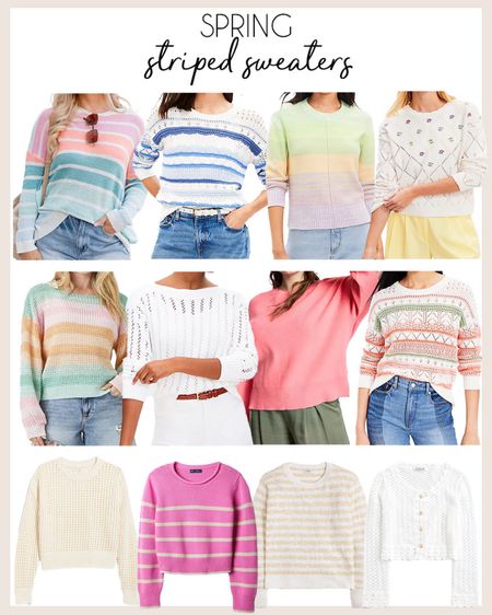 Bright, colorful and fun striped sweaters for spring (and summer)!

#springsweater

Spring sweater. Lightweight spring sweater. Beach sweater. Colorful striped sweater. Affordable spring style  

#LTKfindsunder100 #LTKstyletip #LTKSeasonal