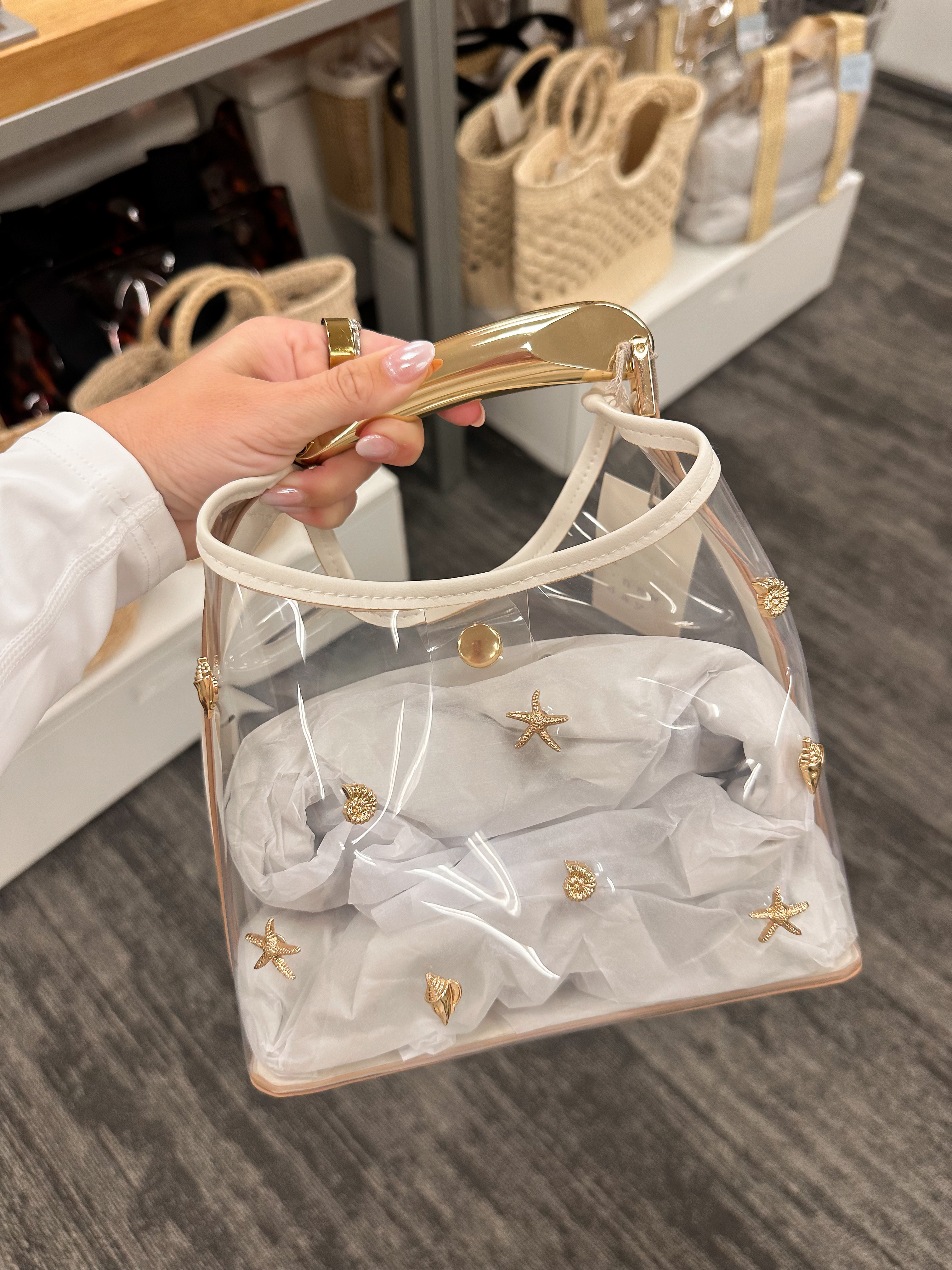 Target summer plastic tote bag summer purse nautical clear bag 

#LTKFestival #LTKStyleTip