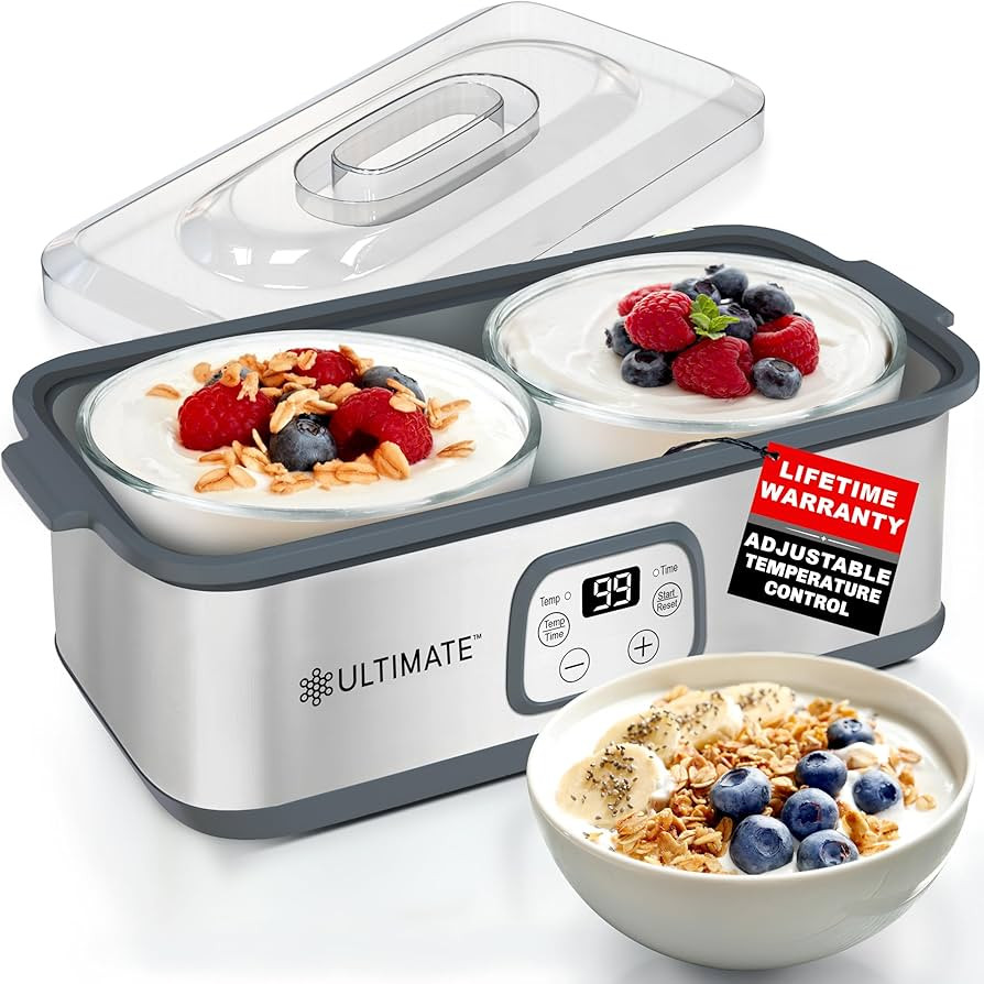 Ultimate Probiotic Yogurt Maker with Adjustable Time & Temp Control - Make Trillions of Live Prob... | Amazon (US)