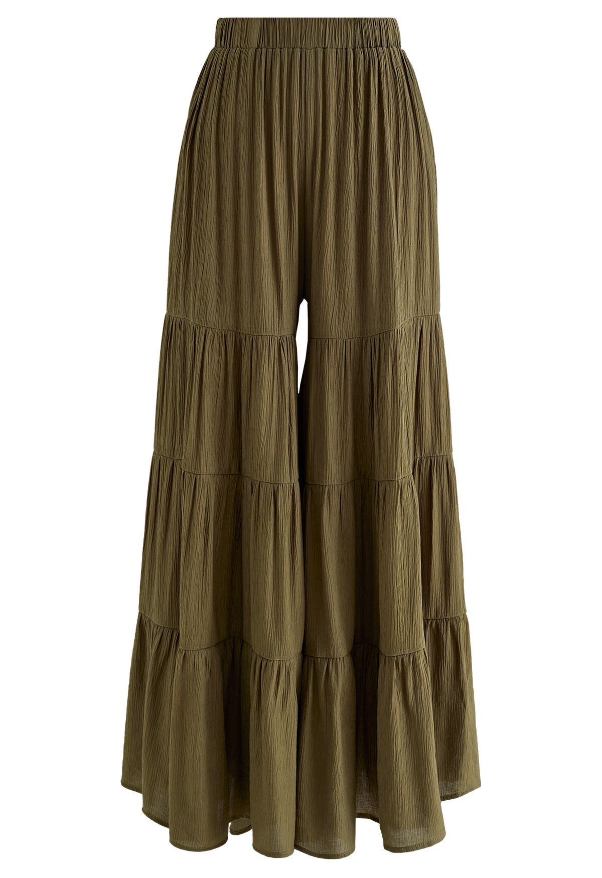 Sunny Days Wide-Leg Pants in Army Green | Chicwish