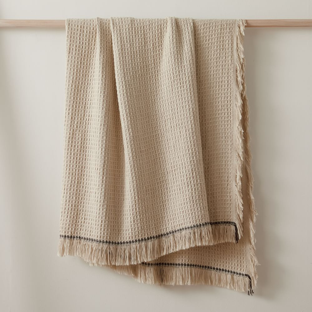 Cotton Waffle Throw | West Elm (US)