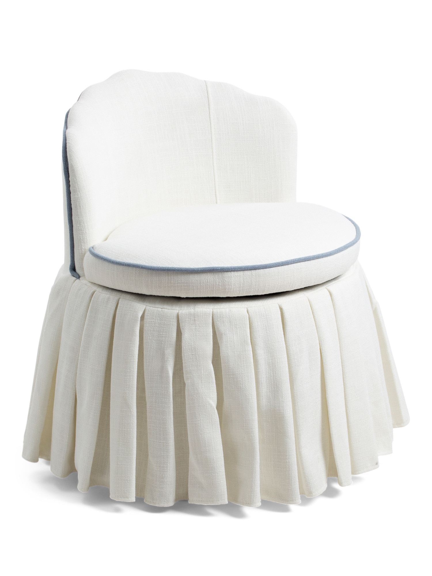 28in Scalloped Edge Ruffle Anywhere Chair With Storage | Furniture & Lighting | Marshalls | Marshalls