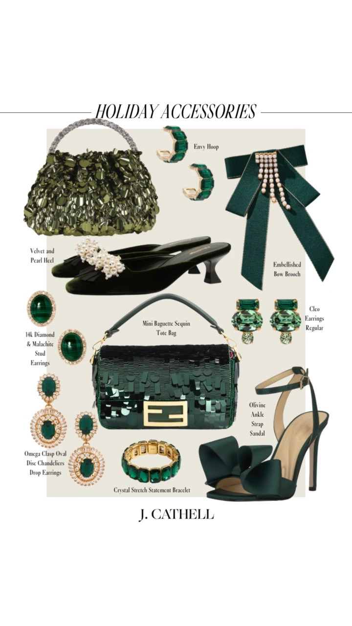 If you’re looking to jazz up your holiday basics, these holiday accessories are the easiest way to turn any outfit into a major moment. From metallic heels and jeweled bows to velvet clutches, statement earrings, and crystal-encrusted everything — these pieces add instant sparkle to every look.

Whether you’re styling a simple black dress or your favorite winter whites, these accessories will take you from family photos → cocktail parties → NYE with zero effort.
Everything is linked + shoppable on jcathell.com ✨🛍️

#HolidayAccessories #HolidayStyle #HolidayOutfits #HolidayPartyStyle #ChristmasStyle #NYEOutfit #HolidayWardrobe #HolidayFashion #StatementAccessories #JeweledAccessories #VelvetSeason #PartyStyle #JCathell

#LTKCyberWeek #LTKOver40 #LTKHoliday