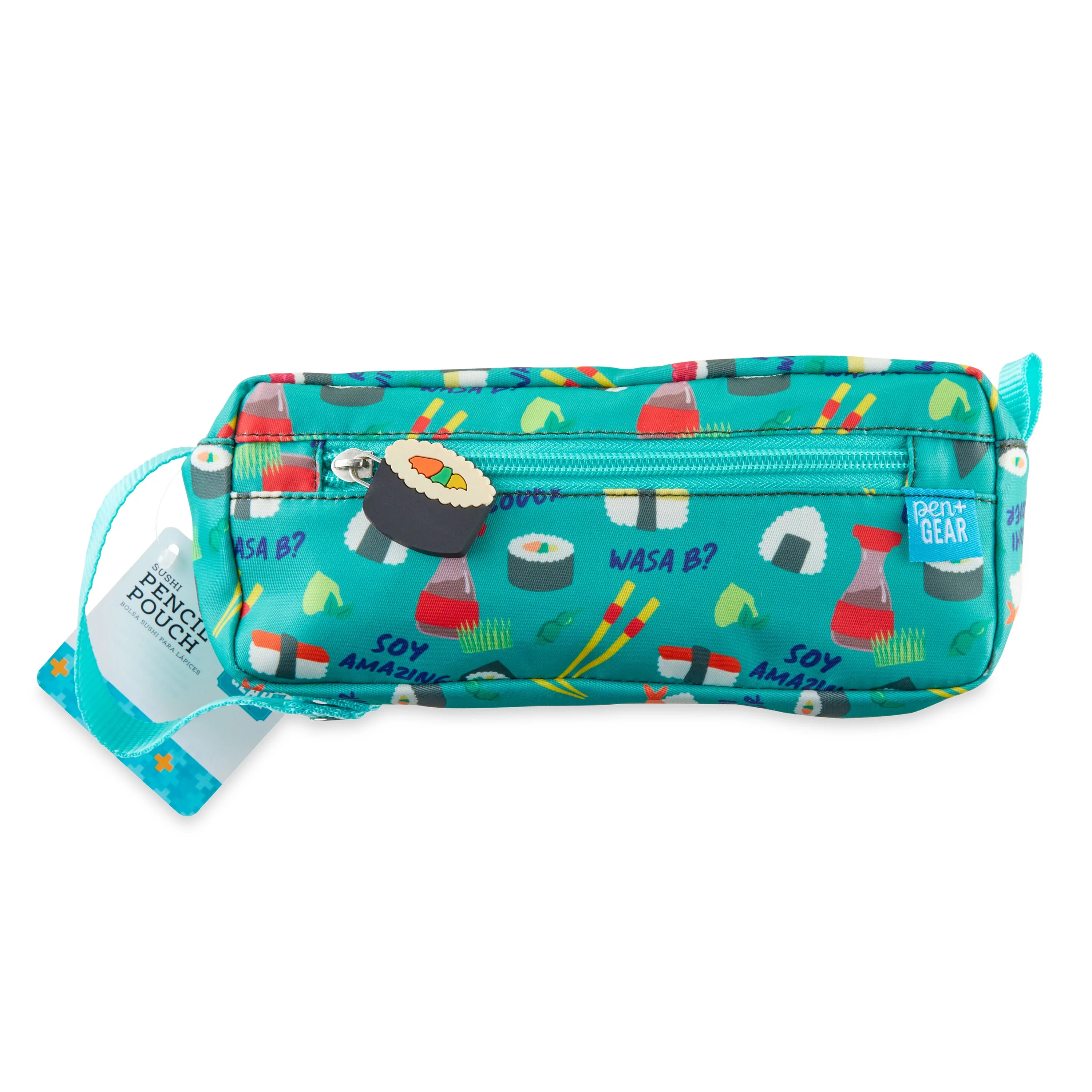 Pen + Gear Sushi Pencil Pouch, Green, 8 in. x 2.75 in. x 3.75 in. | Walmart (US)