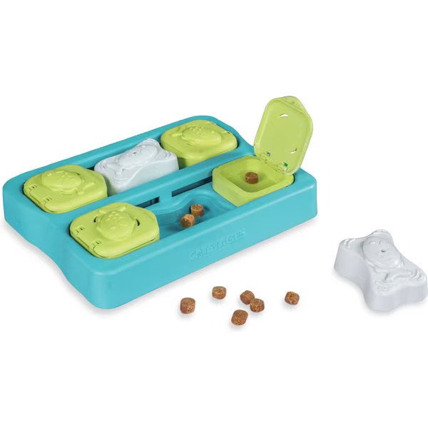 Catstages Kitty Cube Cat Treat Puzzle Toy, Blue | Chewy Canada