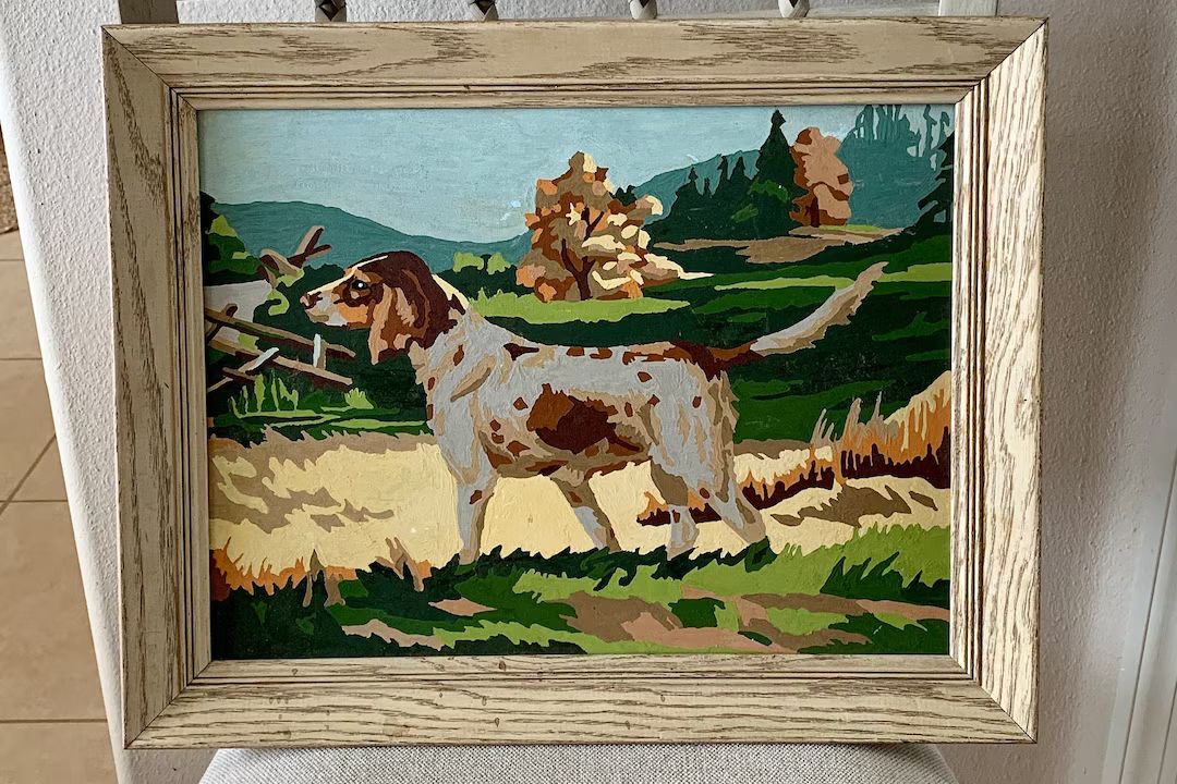 1955 Paint by Number Hunting Dog closing In by - Etsy | Etsy (US)