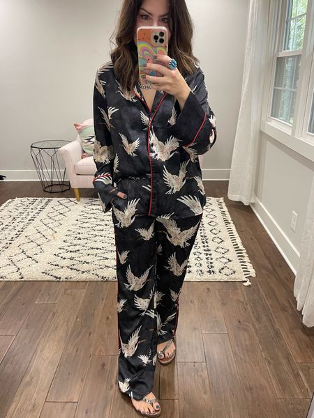 Elevated pajamas?! Wore this to the eBay Open party last night. Thrifted matching (H&M) set. Linked some cute alternatives on LTK. #ootn #matchingset #falloutfit