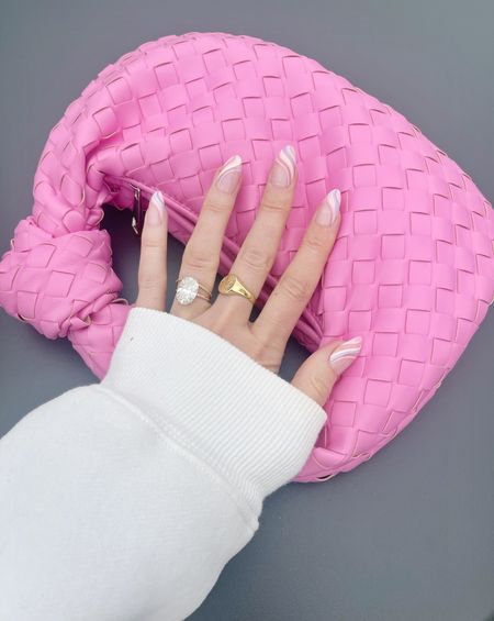 B E A U T Y \ New press on nails for my bday! So fun for spring 🌸 Paired with my pretty pink amazon find bag! 

Fashion
Handbag 

#LTKunder50 #LTKbeauty #LTKitbag