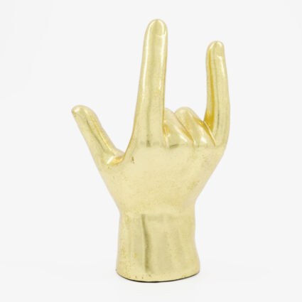 Gold Tone Hand Ornament 24x13cm | TK Maxx