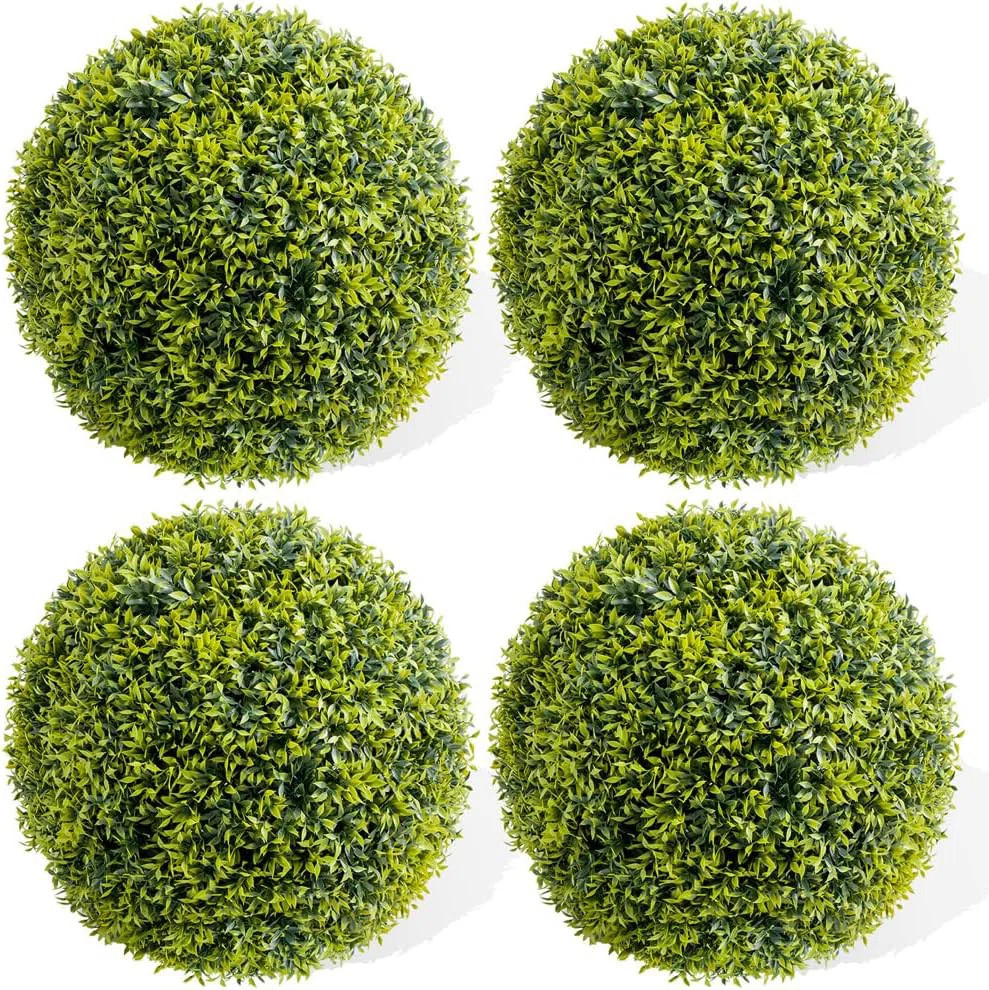 One Allium Way® Artificial Topiary Balls Set of 4 for Indoor and Outdoor, Hanging Plant Balls | ... | Wayfair North America