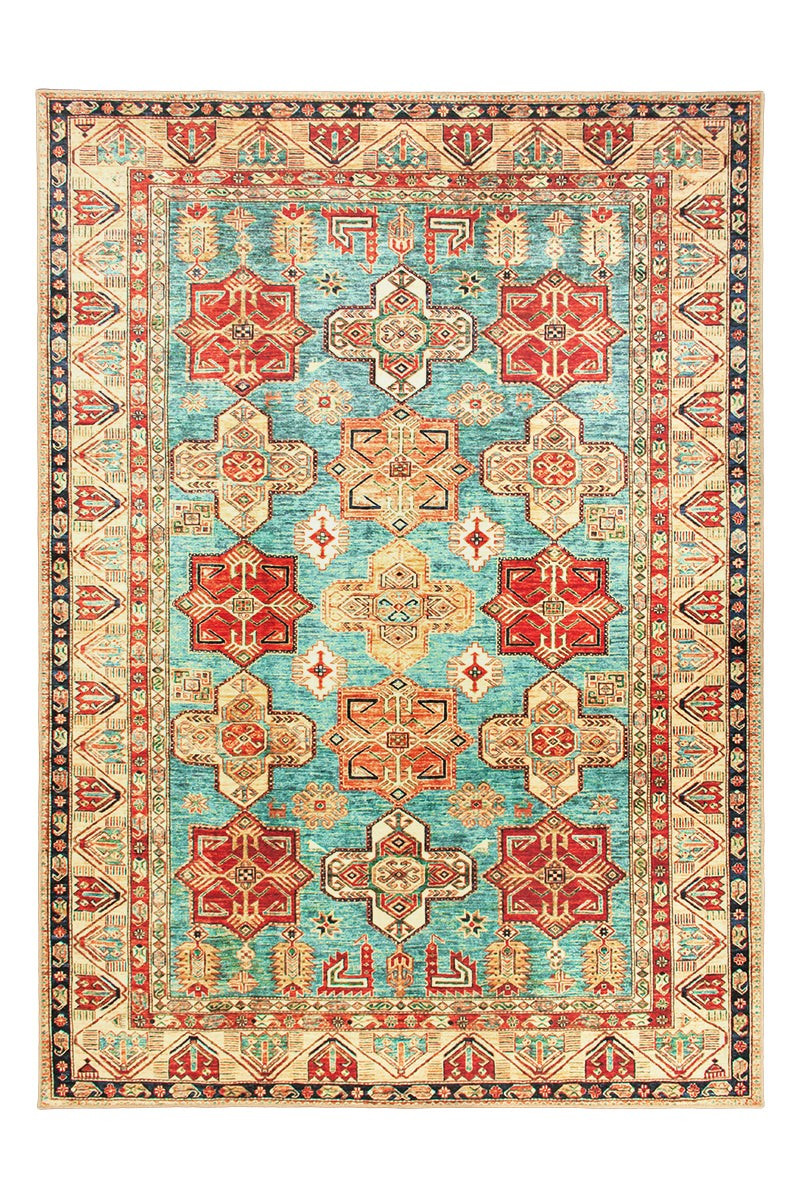 Ottoman Turquoise Washable Rug | My Magic Carpet