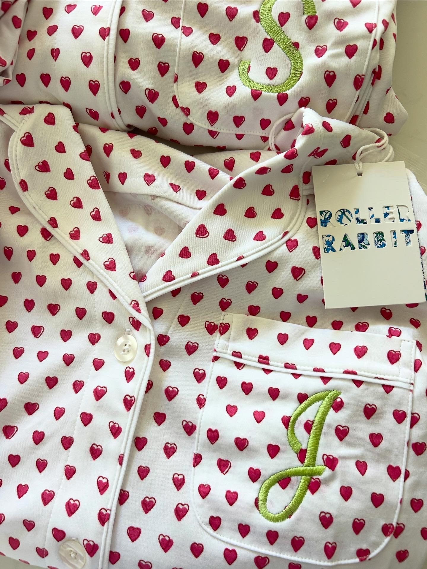 Roller rabbit monogrammed pjs! 