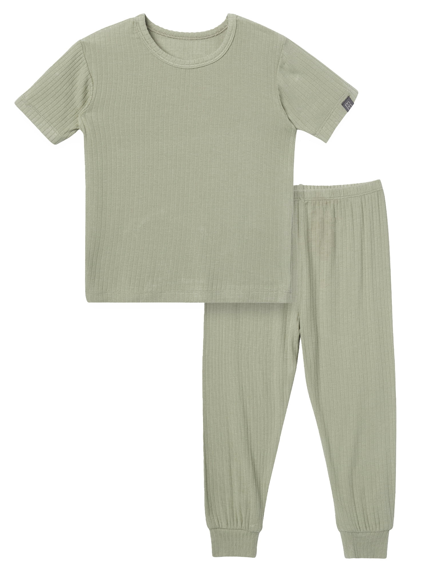 Modern Moments by Gerber Toddler Neutral Super Soft Tight Fitting Pajama Set, 2-Piece, Sizes 12 M... | Walmart (US)