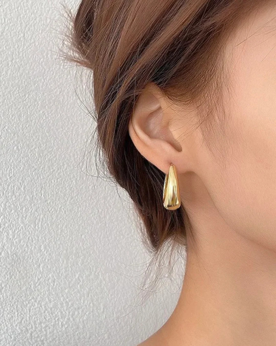 14K Gold Drop Earrings - Gold Star Earrings -Dainty Dangle Drop Earrings, Jewelry- Earrings- Cait... | Etsy (US)