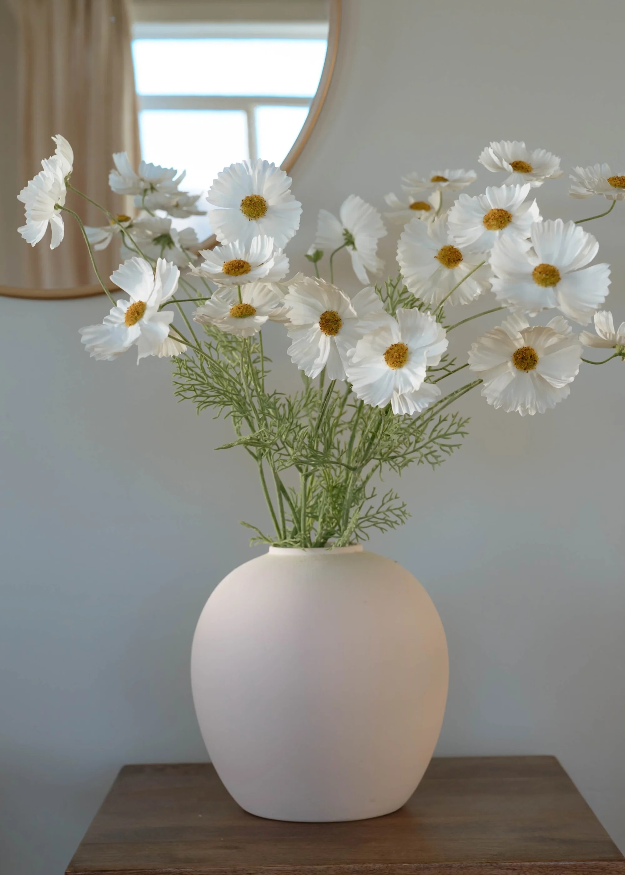 Faux Cosmos Spray in White | Artificial Wildflowers at Afloral | Afloral