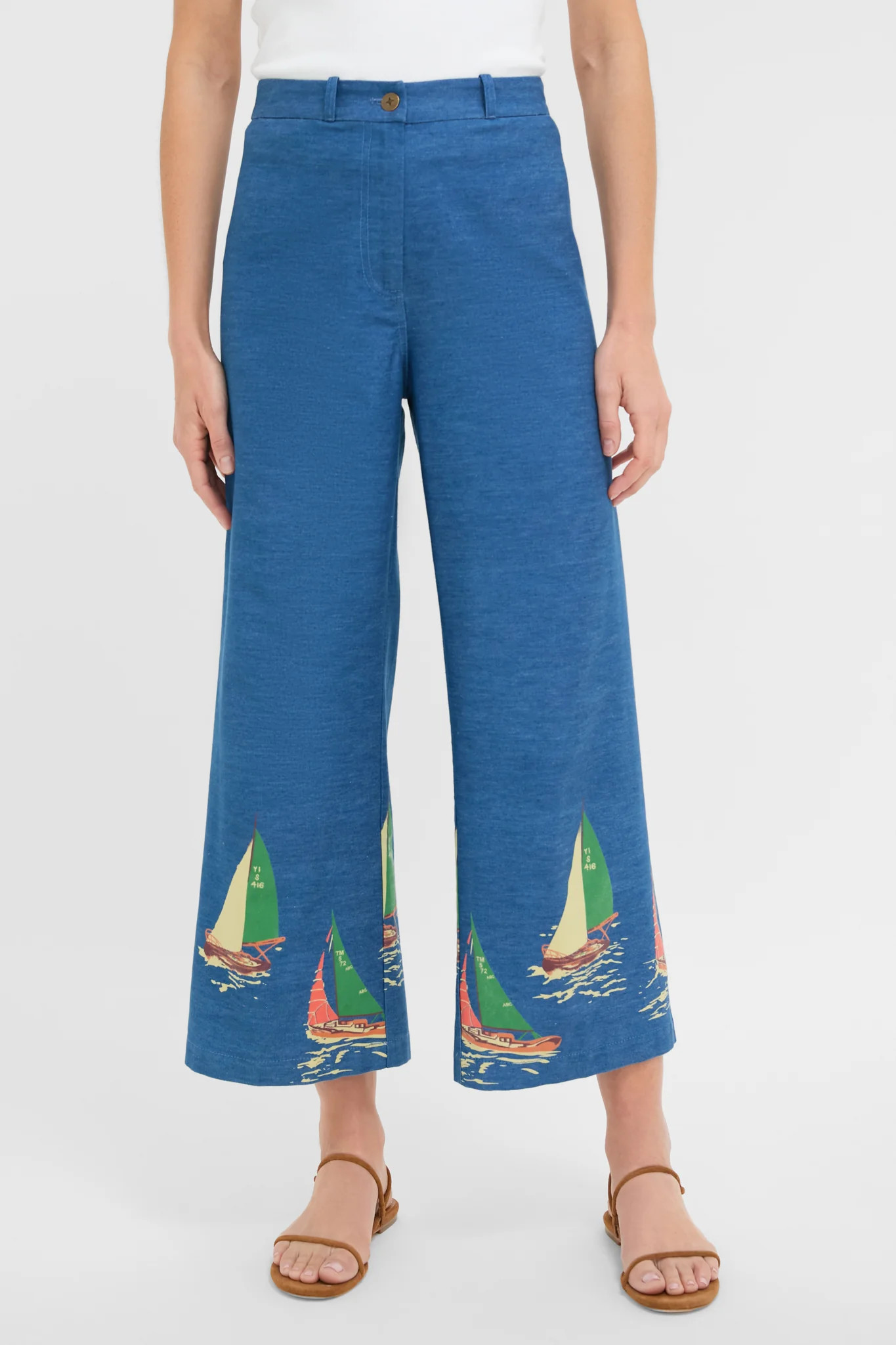 Newport Regatta Chambray Long Florence Pants | Tuckernuck (US)