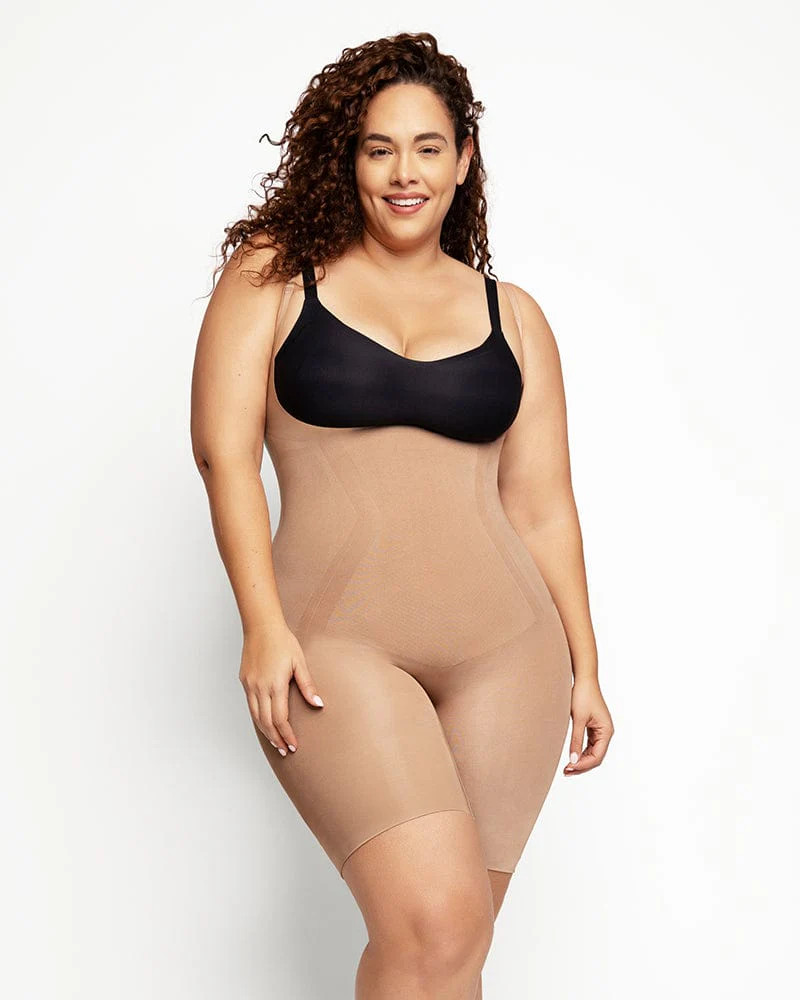 Open Bust Bodysuit With Sculpting Panels | Shapellx Affiliate Program