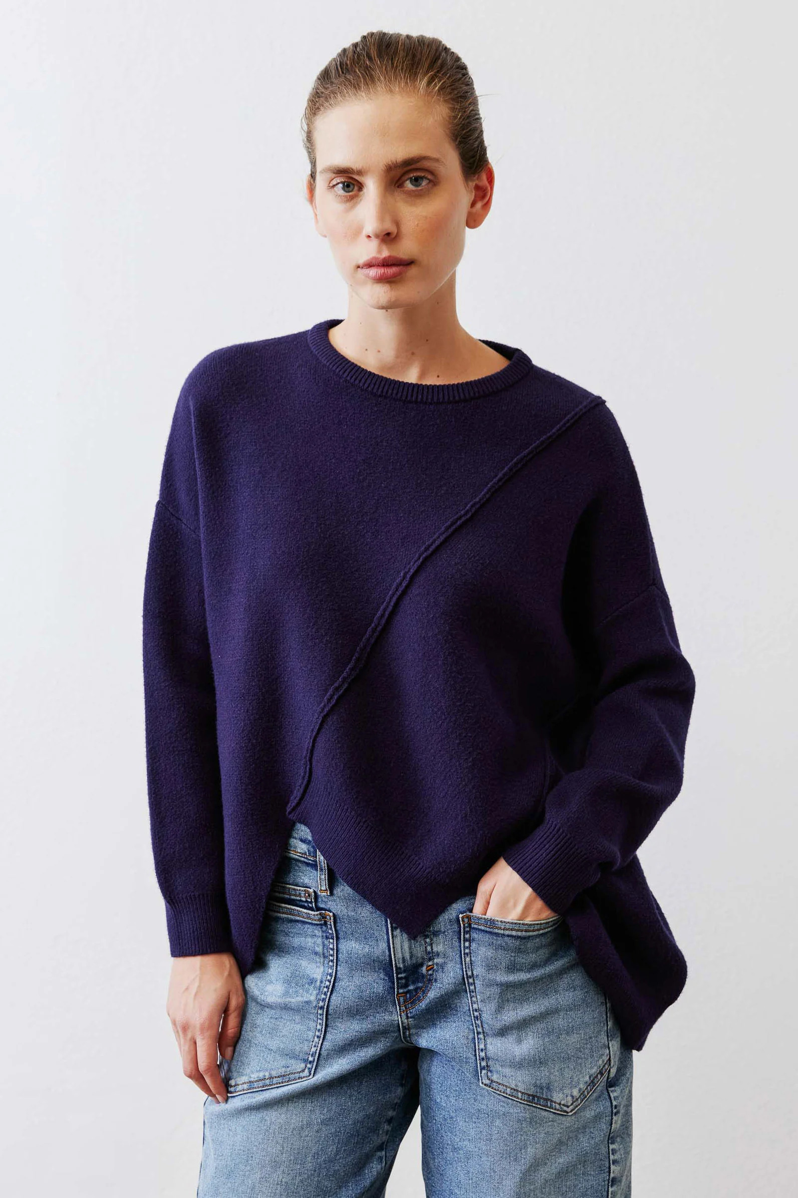 The Asymmetric Pullover Sweater | Ruti
