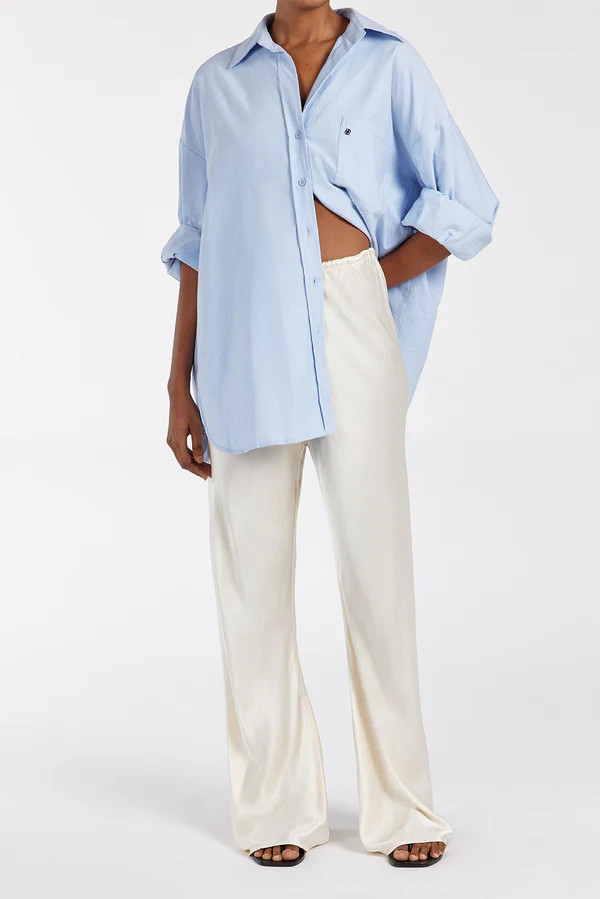 MYKA CREAM SATIN PANT | DISSH