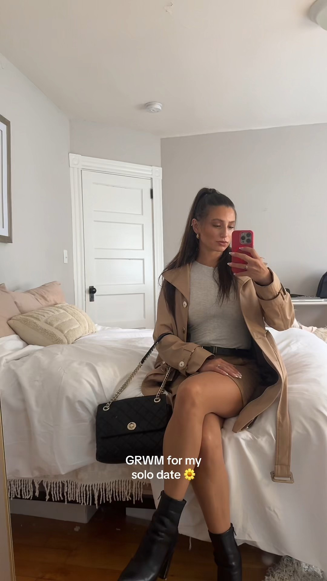 Classic camel tones for fall 🍂 Styled this button-front suede skirt with a simple fitted tee, trench coat, and ankle boots for an elevated everyday look. Finished it off with my quilted black shoulder bag for that timeless city chic vibe. Linking this full neutral outfit — trench coats, suede skirts, ankle boots, and fall handbags — so you can shop the look. #FallOutfitInspo #LTKfashion #NeutralStyle #CityChic

#LTKFallSale #LTKSeasonal